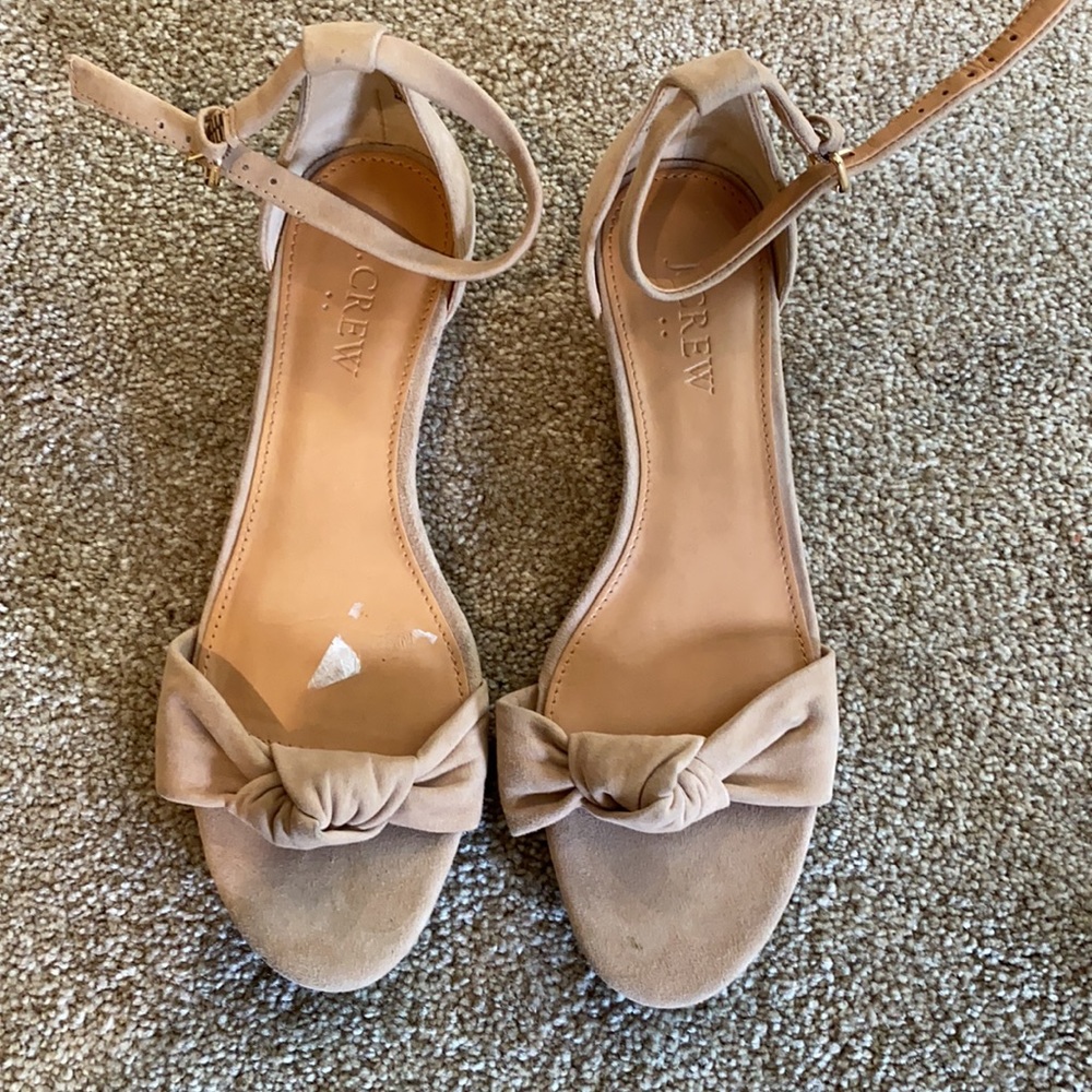 J Crew Nude Sandals